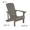 Flash Furniture Star & Moon Fire Pit with 4 Gray Adirondack Chairs JJ-C145014-32D-LTG-GG - alternate 9